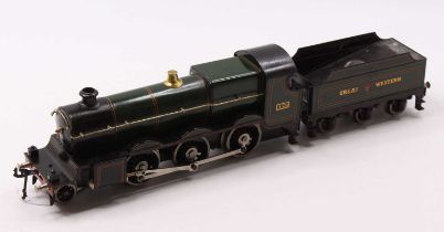 Bassett-Lowke loco & tender. GWR Churchward class 43xx ‘Mogul’ 2-6-0, green lined orange & black,