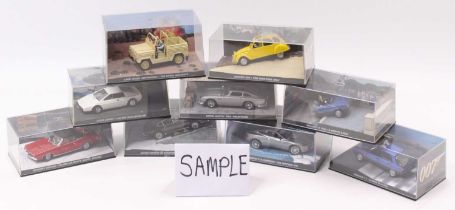 120+ boxed Fabbri Collection James Bond 007 Diecast Vehicles including Thunderball Aston Martin DB5,