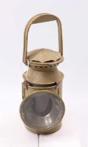 A Southern Railway interest and later repainted hand triple aspect railway hand lamp dated 1940