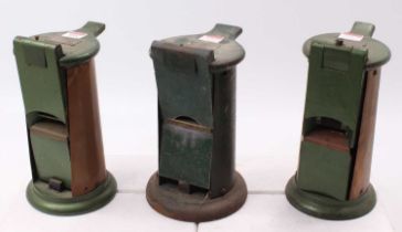 A collection of three various railway interest ticket dating presses, two made by Waterlow & Sons