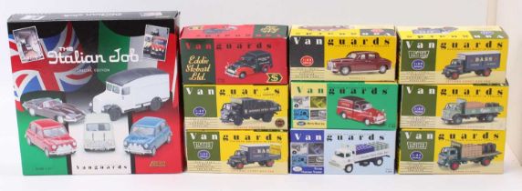 Lledo Vanguards 1/43rd scale boxed model group of 10, with examples including No. IJ1005 The Italian