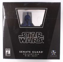 A Gentle Giant Ltd 1/6 scale Star Wars collectable mini bust of Senate Guard, housed in the original
