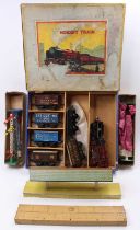 Very large box of Hornby 0-gauge items including station, platforms, signals, level crossings,