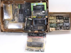 Combat tanks collection, ten boxed and twelve unboxed diecast tanks including three Combat Tanks