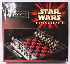 A Star Wars Episode 1 boxed chess set, appears complete and in original packaging