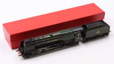 EDL12 Hornby-Dublo 3-rail 4-6-2 loco & tender ‘Duchess of Montrose’ BR lined green gloss, many chips