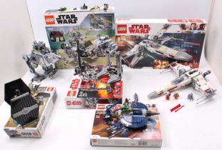 A collection of Lego Star Wars boxed construction sets to include No. 75234 AT-AP Walker, No.