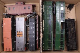 One tray of Bachmann scratch built and Tenmille garden scale mainly American Outline passenger