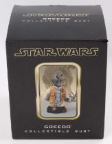 A Gentle Giant Incorporated 1/6 scale Star Wars Greedo collectable bust housed in the original