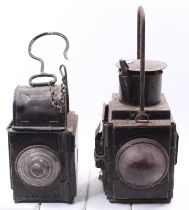 A pair of railway interest locomotive and hand lamps, one example marked BR Western Region, the