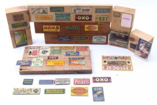Large collection of metal advertising signs, some by B/Lowke: approx. 40 in number, almost no