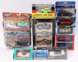 One tray containing a quantity of mixed modern issue diecast by Corgi, Trabant, Vanguards and