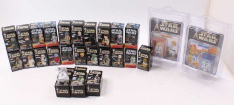 A collection of Star Wars Kubricks boxed action figures, including a Tomy Kubrick carded R2-D2