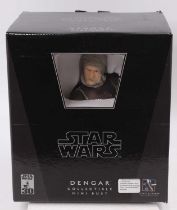 A Gentle Giant Ltd 1/6 scale boxed Star Wars Dengar collectable mini bust housed in the original