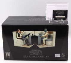 A Gentle Giant Ltd limited edition No. 8129 Star Wars Mos Eisley Cantina book ends, housed in the