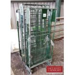 3 x Cage Trolleys. Cages fold up to allow trolleys to store together. (Located in Euston,