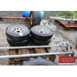 2 Axles and Wheels (Located in Buxhall) (No VAT)