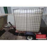 Trailer mounted IBC Trailer (requires work) (Located in Euston, Thetford) (VAT)