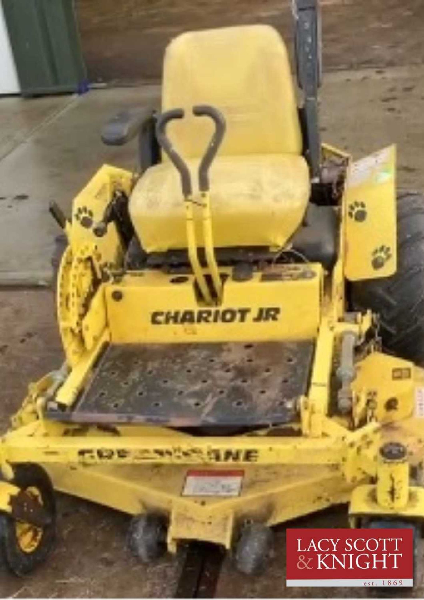 Cheriot Jr Great Dane, zero turn petrol mower, starts and cuts well. (Located in Brandon) (NO VAT)