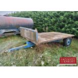 2 Wheel Flat bed trailer (Located in Euston, Thetford) (VAT)