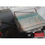 Pull along plastic barrow with metal mesh sides (Located in Euston, Thetford) (VAT)