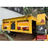 Chieftain Single Skip Trailer, little use, new from 2004 (Located in Ingham) (VAT)