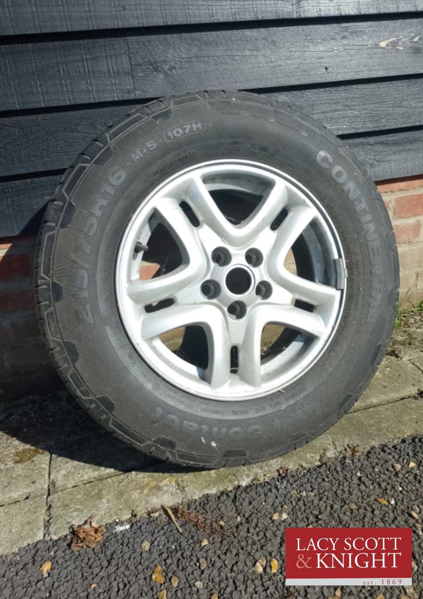 L/R Freeland STD4 Spare Wheel with Tyre (215 / 75R16 M+S 107H Continental 4 x 4 Contact Tyre) (