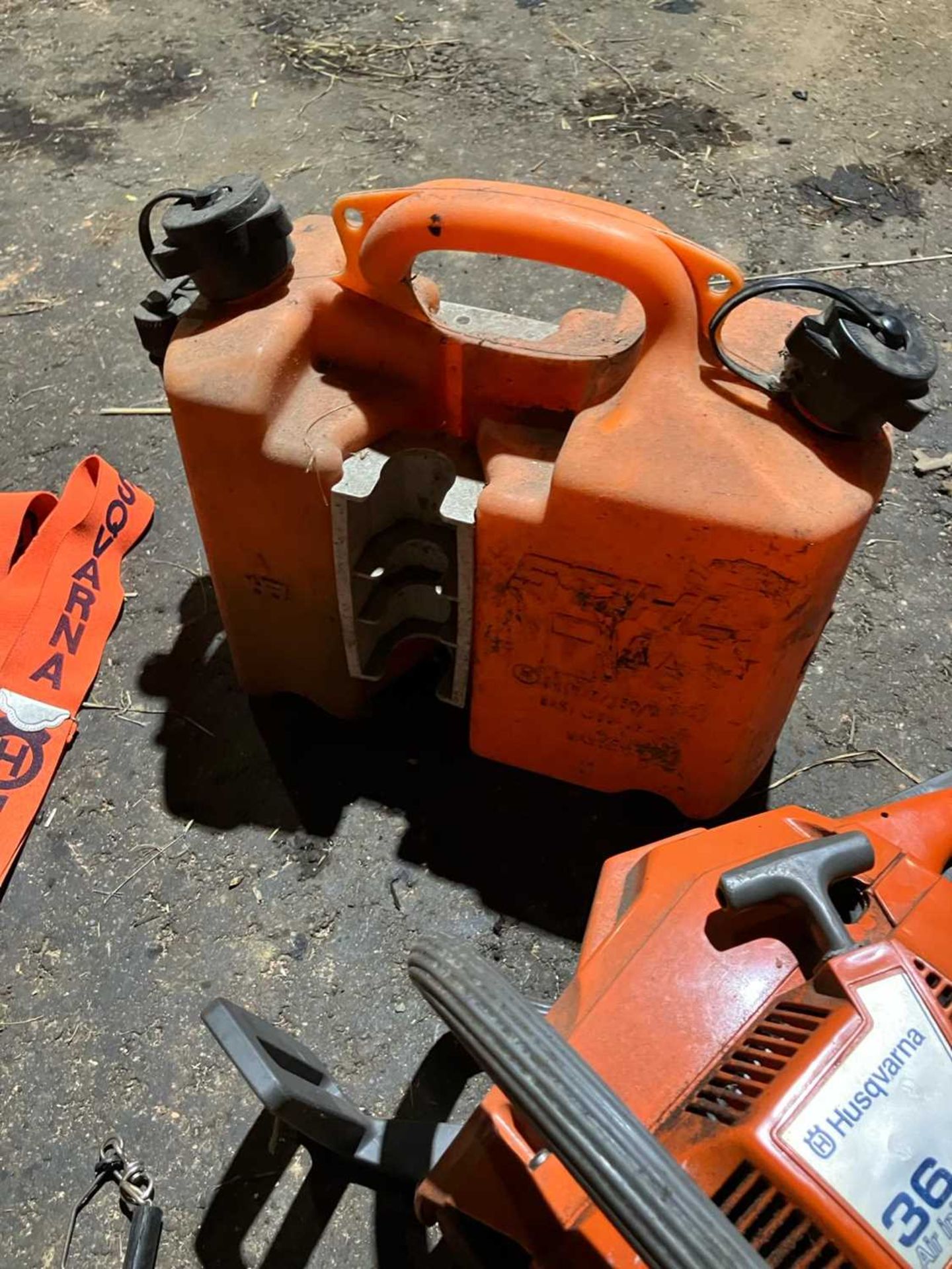 Husqvarna 36 Chainsaw plus tape, braces, mallet, gloves and log pick up tool (Located in Brandon) ( - Bild 2 aus 10