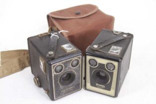 A vintage Kodak Brownie camera, together with another (2)