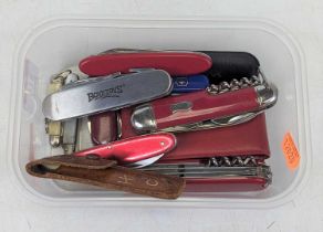 A collection of various penknives, to include a Victorian Knox