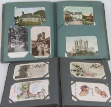 A collection of vintage postcards, to include street scenes and topographical examples