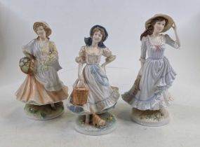 A Royal Worcester porcelain figure of a lady "Market Day", limited edition No. 663/5000, height