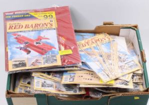 Hachette 1/8th scale Build the Red Baron's Fokker DR1 Tri Plane, model kit made from 100 issues