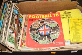 A box of vintage children's comics and annuals mainly sporting themed to include Roy of the