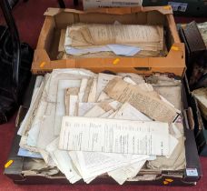 An extensive collection of 19th century and later indentures (2 boxes)