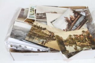 A collection of vintage postcards, mainly topographical