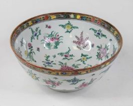 A Chinese export porcelain Famille Rose bowl, dia,. 26cm