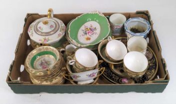 *A collection of tea wares to include Royal Worcester, Royal Crown Derby, and a C. Ahrenfeldt