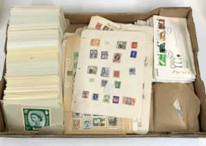 A collection of PHQ stamps and covers, and pages from stamp albums