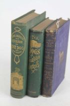 Three 19th century books, The Dogs of Great Britain and other countries by Stonehenge, New York,