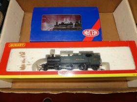 Two 00 gauge locos to include Heljan GWR saddle tank 1365 BR black (heavily repainted) (AF) and