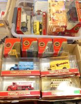 Two boxes containing Matchbox Models of Yesteryear, to include 1927 Talbot, 1912 Ford Model T, etc