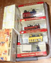 Two boxes of mixed modern issue diecast, to include Models fo Yesteryear, fire engines etc