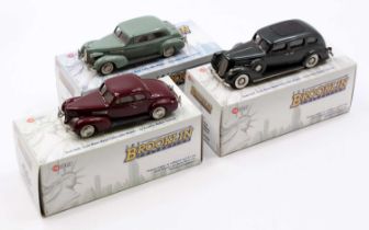 Brooklin Models 1/43rd scale white metal boxed vehicle group, 3 examples to include BRK98 1939 La