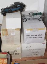 Six Franklin Mint vehicles, to include Rolls Royce and a Rolls Royce Silver Ghost together with