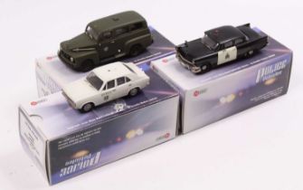 Lansdowne Models International Police Vehicles 1/43rd scale white metal boxed vehicle group, 3