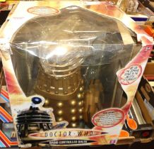 A boxed radio controlled Doctor Who Dalek