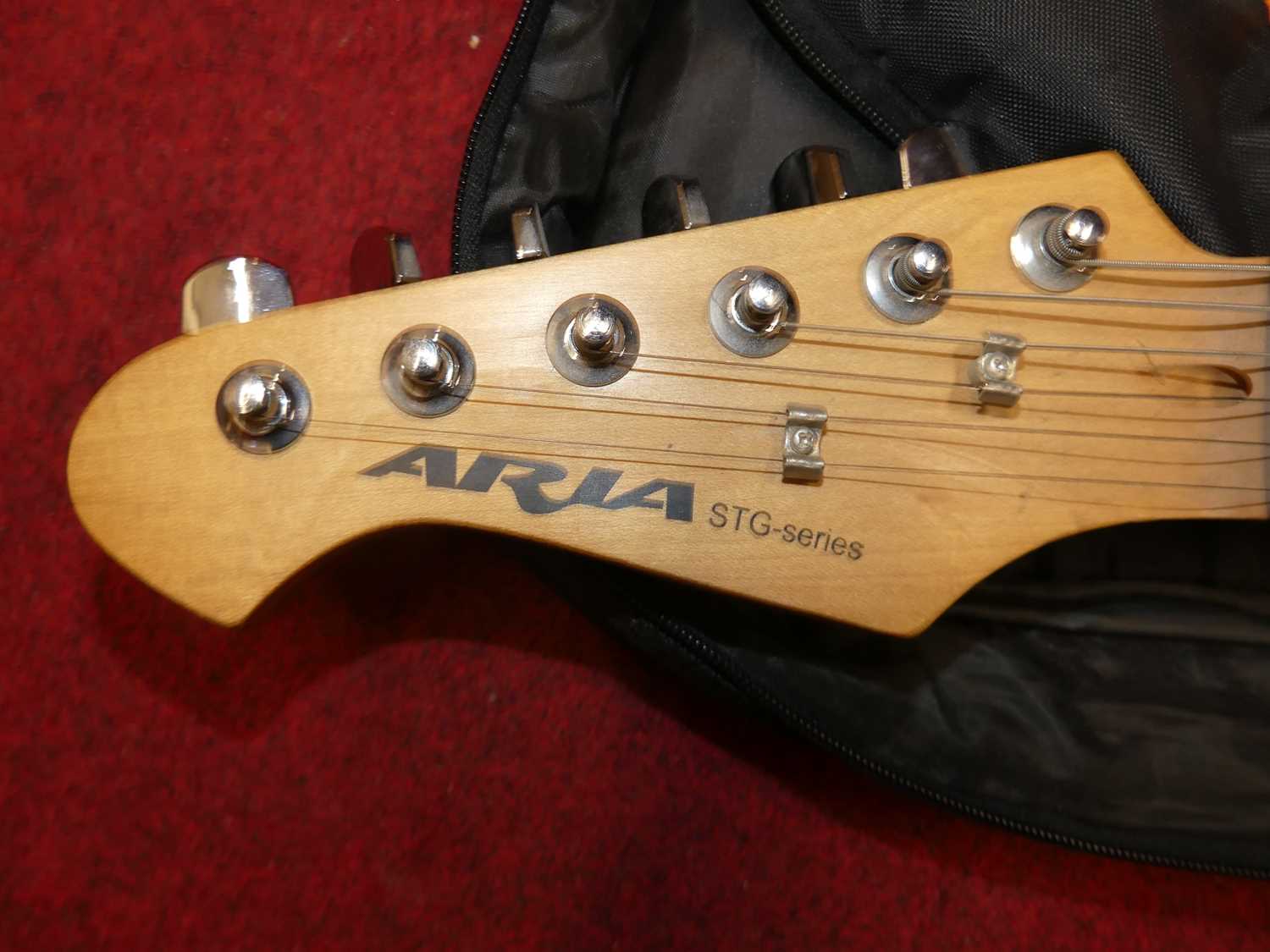 An Aria STG-Series electric guitar, with canvas bag (2) - Image 2 of 3