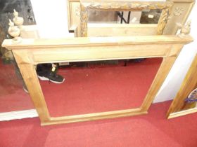 Three various wall mirrors to include; a Georgian style gilt painted rectangular wall mirror with