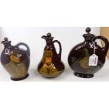 Six various Doulton Kingsware flagons, all for Dewars Whisky, to include Ben Johnson, and Mr